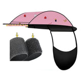Maxbell Electric Motorcycle Canopy Cloth Easy to Install Universal Sunshade Umbrella Pink
