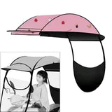 Maxbell Electric Motorcycle Canopy Cloth Easy to Install Universal Sunshade Umbrella Pink