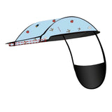 Maxbell Electric Motorcycle Canopy Cloth Easy to Install Universal Sunshade Umbrella Blue