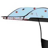 Maxbell Electric Motorcycle Canopy Cloth Easy to Install Universal Sunshade Umbrella Blue