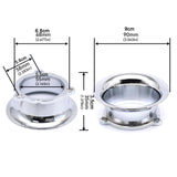 Maxbell Air Filter Cup CV40 Metal Directly Replace Motorcycle Carburetor Air Filters argent