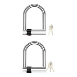 Maxbell Bike U Shape Lock Sturdy Waterproof Security Hydraulic Cutter Resistant Lock with 2 Keys