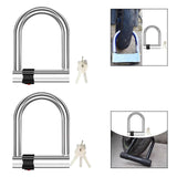Maxbell Bike U Shape Lock Sturdy Waterproof Security Hydraulic Cutter Resistant Lock with 2 Keys
