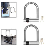 Maxbell Bike U Shape Lock Sturdy Waterproof Security Hydraulic Cutter Resistant Lock with 2 Keys
