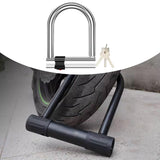 Maxbell Bike U Shape Lock Sturdy Waterproof Security Hydraulic Cutter Resistant Lock with 3 Keys