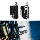 Maxbell Motorcycle Foot Pegs Metal Motorbike Left Right Motorcycle Highway Foot Pegs Gray