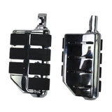 Maxbell Motorcycle Foot Pegs Metal Motorbike Left Right Motorcycle Highway Foot Pegs Gray