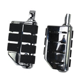 Maxbell Motorcycle Foot Pegs Metal Motorbike Left Right Motorcycle Highway Foot Pegs Gray