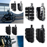 Maxbell Motorcycle Foot Pegs Metal Motorbike Left Right Motorcycle Highway Foot Pegs Gray