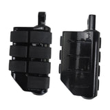 Maxbell Motorcycle Foot Pegs Metal Motorbike Left Right Motorcycle Highway Foot Pegs Black