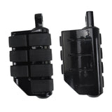 Maxbell Motorcycle Foot Pegs Metal Motorbike Left Right Motorcycle Highway Foot Pegs Black