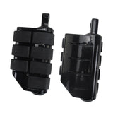 Maxbell Motorcycle Foot Pegs Metal Motorbike Left Right Motorcycle Highway Foot Pegs Black