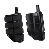 Maxbell Motorcycle Foot Pegs Metal Motorbike Left Right Motorcycle Highway Foot Pegs Black