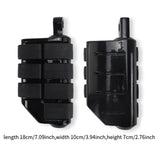 Maxbell Motorcycle Foot Pegs Metal Motorbike Left Right Motorcycle Highway Foot Pegs Black