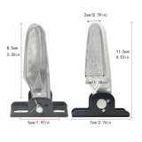 Maxbell 2Pcs Bike Rear Pedals Foot Plates Pedals for Motorcycle no anti slip pad