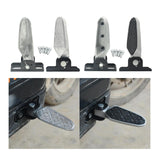 Maxbell 2Pcs Bike Rear Pedals Foot Plates Pedals for Motorcycle no anti slip pad