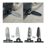 Maxbell 2Pcs Bike Rear Pedals Foot Plates Pedals for Motorcycle no anti slip pad