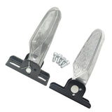 Maxbell 2Pcs Bike Rear Pedals Foot Plates Pedals for Motorcycle no anti slip pad