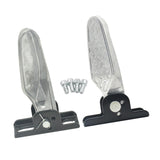 Maxbell 2Pcs Bike Rear Pedals Foot Plates Pedals for Motorcycle no anti slip pad