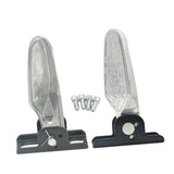 Maxbell 2Pcs Bike Rear Pedals Foot Plates Pedals for Motorcycle no anti slip pad