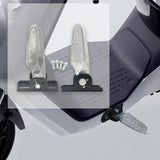 Maxbell 2Pcs Bike Rear Pedals Foot Plates Pedals for Motorcycle no anti slip pad