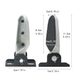 Maxbell 2Pcs Bike Rear Pedals Foot Plates Pedals for Motorcycle with anti slip pad