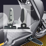 Maxbell 2Pcs Bike Rear Pedals Foot Plates Pedals for Motorcycle with anti slip pad
