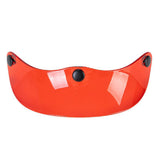 Maxbell Helmet Peak Shield Easy Installation Sun Protection Vintage Direct Replace Transparent Red