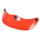 Maxbell Helmet Peak Shield Easy Installation Sun Protection Vintage Direct Replace Transparent Red