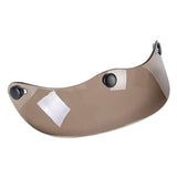 Maxbell Helmet Peak Shield Easy Installation Sun Protection Vintage Direct Replace Transparent Brown