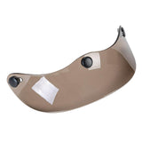 Maxbell Helmet Peak Shield Easy Installation Sun Protection Vintage Direct Replace Transparent Brown