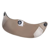 Maxbell Helmet Peak Shield Easy Installation Sun Protection Vintage Direct Replace Transparent Brown