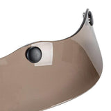 Maxbell Helmet Peak Shield Easy Installation Sun Protection Vintage Direct Replace Transparent Brown