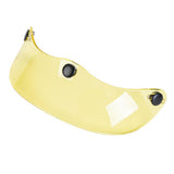 Maxbell Helmet Peak Shield Easy Installation Sun Protection Vintage Direct Replace Transparent Yellow