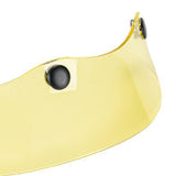 Maxbell Helmet Peak Shield Easy Installation Sun Protection Vintage Direct Replace Transparent Yellow