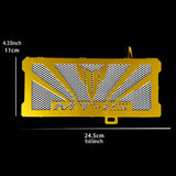 Maxbell Motorcycle Radiator Guard Sturdy Replacement for Yamaha MT-15 2018-2021 Gold