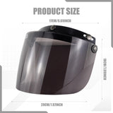 Maxbell Motorcycle Helmet Lens Visor Men Practical Lightweight Replacement Sun Visor Light Tea Color
