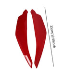 Maxbell Motorcycle Front Headlight Cover Lamp Screen for Motorcycle Accessories Red