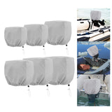 Maxbell Boat Outboard Motor Cover Windproof 210D Oxford Cloth Boat Engine Hood Cover 15HP
