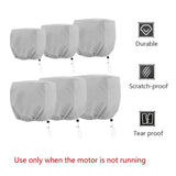 Maxbell Boat Outboard Motor Cover Windproof 210D Oxford Cloth Boat Engine Hood Cover 15HP