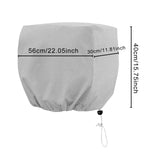 Maxbell Boat Outboard Motor Cover Windproof 210D Oxford Cloth Boat Engine Hood Cover 15 to 30HP