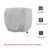 Maxbell Boat Outboard Motor Cover Windproof 210D Oxford Cloth Boat Engine Hood Cover 15 to 30HP
