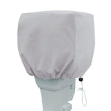 Maxbell Boat Outboard Motor Cover Windproof 210D Oxford Cloth Boat Engine Hood Cover 15 to 30HP