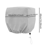 Maxbell Boat Outboard Motor Cover Windproof 210D Oxford Cloth Boat Engine Hood Cover 30 to 60HP
