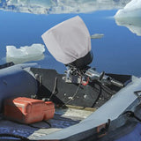 Maxbell Boat Outboard Motor Cover Windproof 210D Oxford Cloth Boat Engine Hood Cover 60 to 100HP