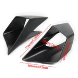 Maxbell 2x Motorcycle Side Wind Deflectors Gas Tank Side Cover Panel Air Deflectors Dark Black
