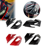 Maxbell 2x Motorcycle Side Wind Deflectors Gas Tank Side Cover Panel Air Deflectors Dark Black