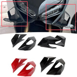 Maxbell 2x Motorcycle Side Wind Deflectors Gas Tank Side Cover Panel Air Deflectors Dark Black