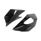 Maxbell 2x Motorcycle Side Wind Deflectors Gas Tank Side Cover Panel Air Deflectors Dark Black