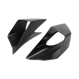 Maxbell 2x Motorcycle Side Wind Deflectors Gas Tank Side Cover Panel Air Deflectors Dark Black